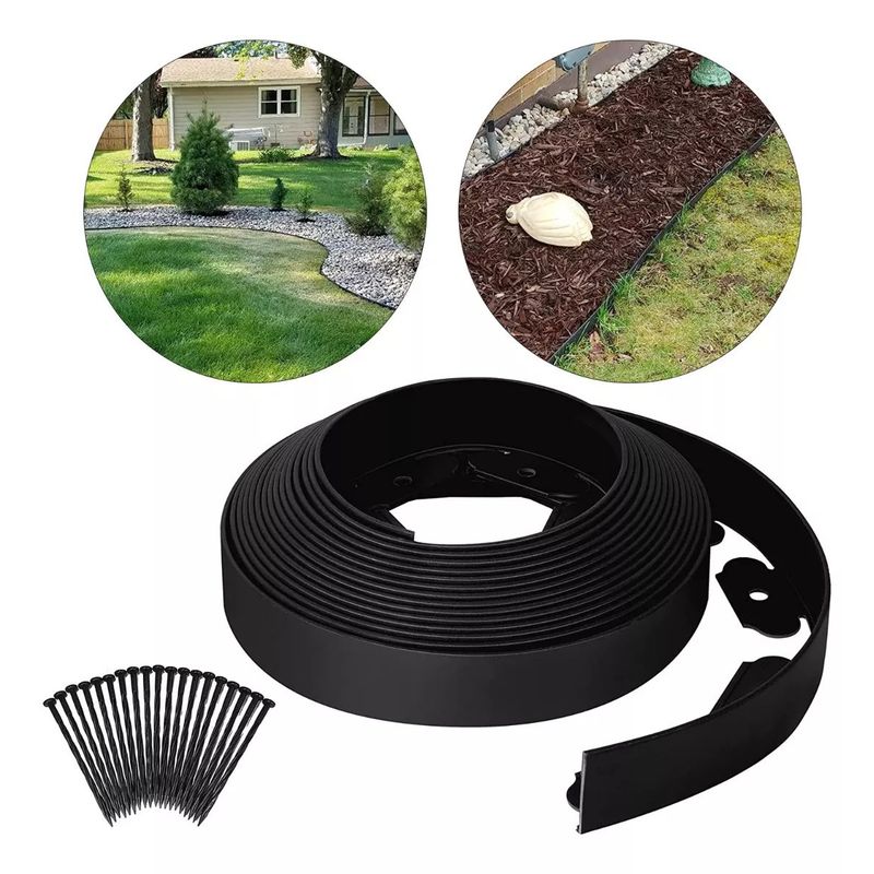KUANGYE - Limitador De Jardín Separador De Césped Burlete 5cmx10m