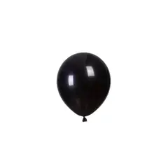GENERICO - Globos De Látex Negro Mate 25pcs 23cm