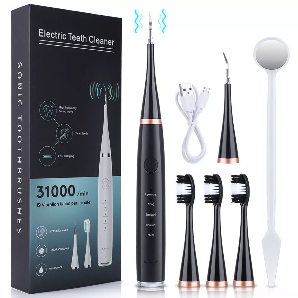 KUANGYE - Limpiardor De Dientes Eléctrico Raspador De Sarro