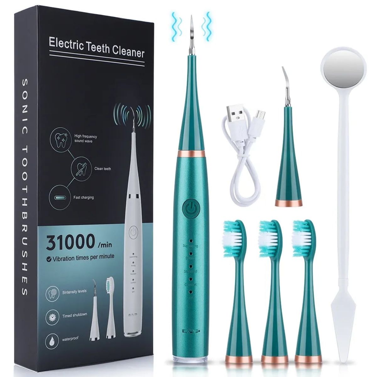 KUANGYE - Limpiardor De Dientes Eléctrico Raspador De Sarro