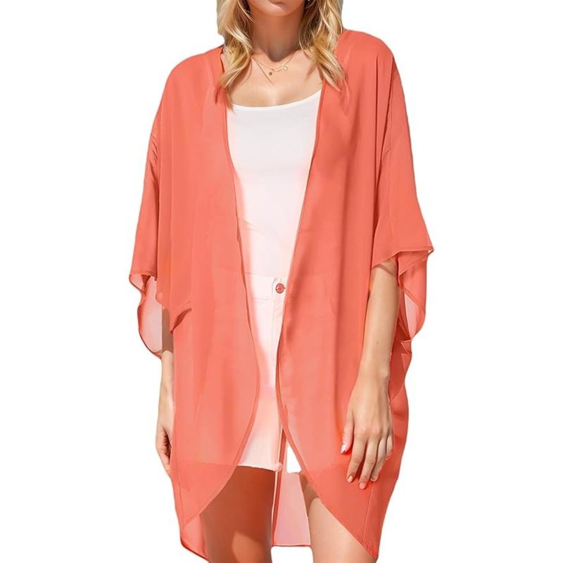 MOSS ROSE - Cover up de mujer ropa de playa con estampado bohemio