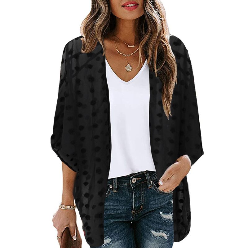MOSS ROSE - Cover up de mujer ropa de playa con estampado bohemio