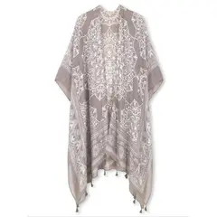 MOSS ROSE - Estampado bohemio para mujer Cover up beachwear coverup
