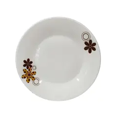 GENERICO - Set 6 Platos Blancos de Cerámica con Diseño de 7 pulgadas