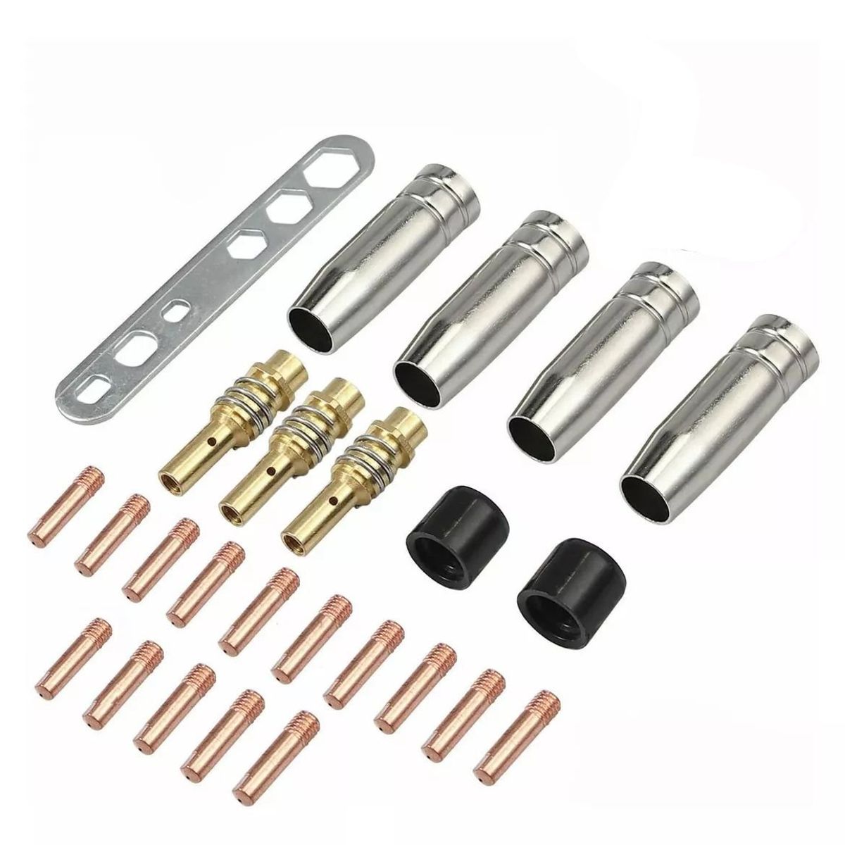 KUANGYE - 25p Punta Boquilla 0.8 A 1.0 Contacto Soldadura Mig Mag