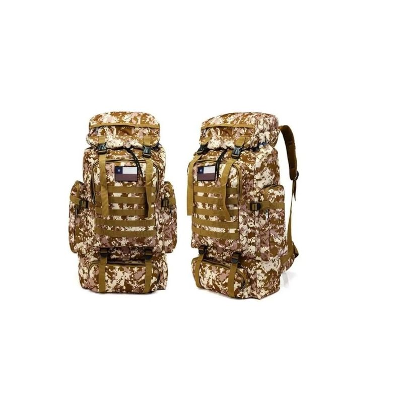 GENERICO - Mochila Tactica Camping Trekking Senderismo 80 L Militar Mix