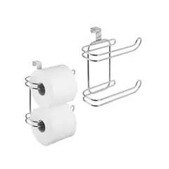 GENERICO - Porta Confort Baño Dos Rollos Sos Acero Inox Para Estanque