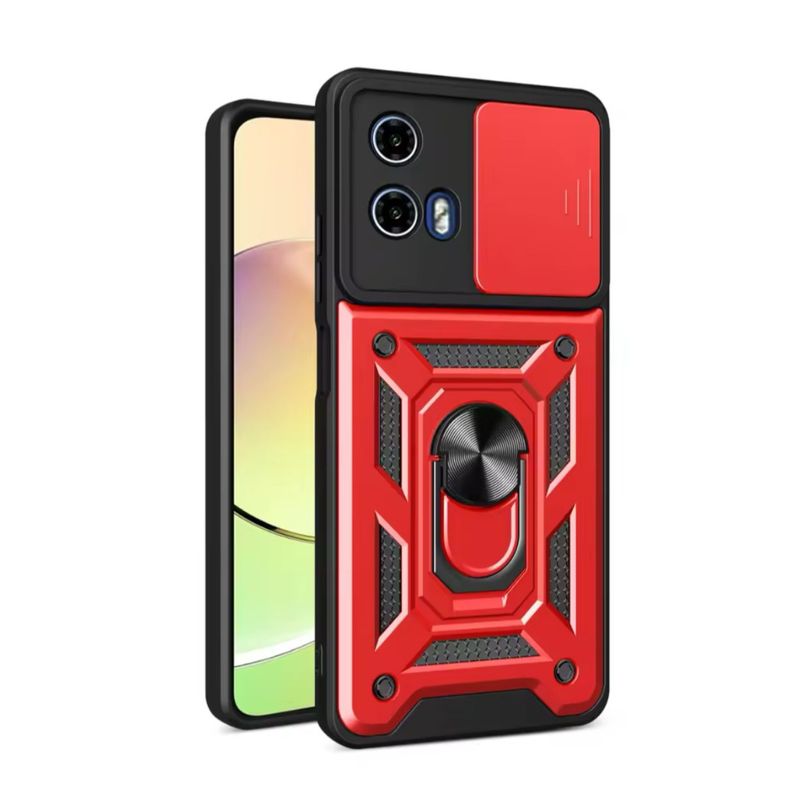 GENERICO - Carcasa Funda Anti golpe Para Motorola G24 Power - Rojo