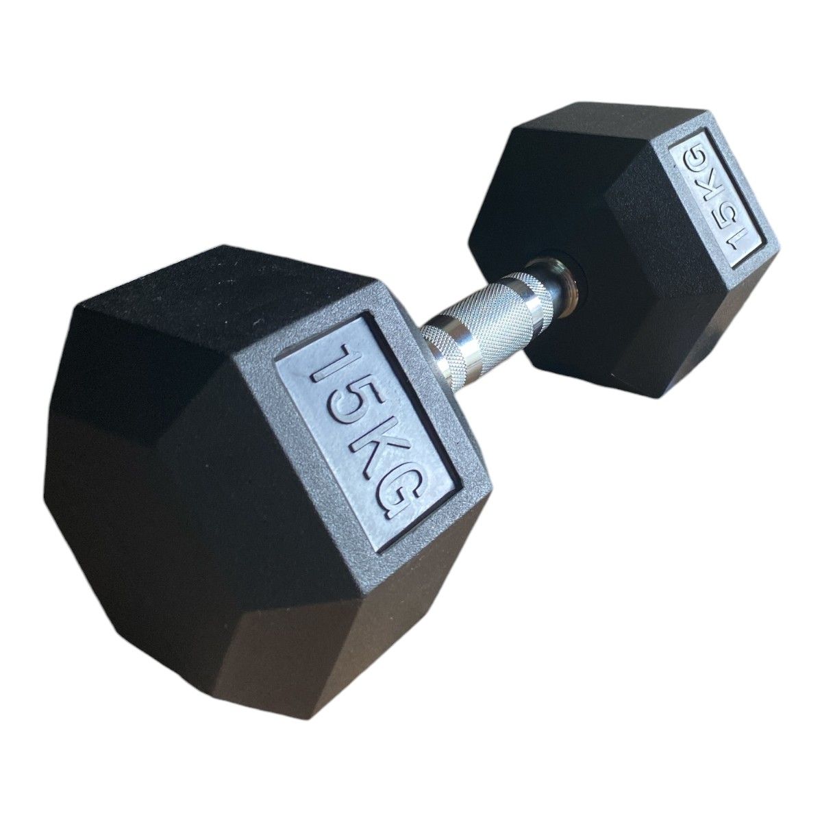 GYMHOME - Mancuerna Hexagonal Recubierta Gymhome 15 kg (unidad)