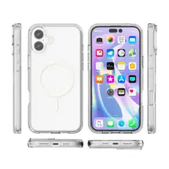 JOIGO - Carcasa Transparente Magnetica Para iPhone 16 Plus Magsafe