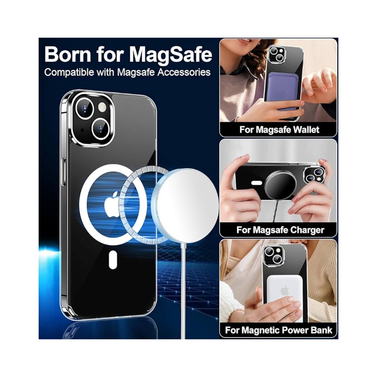 JOIGO - Carcasa Transparente Magnetica Para iPhone 16 Magsafe