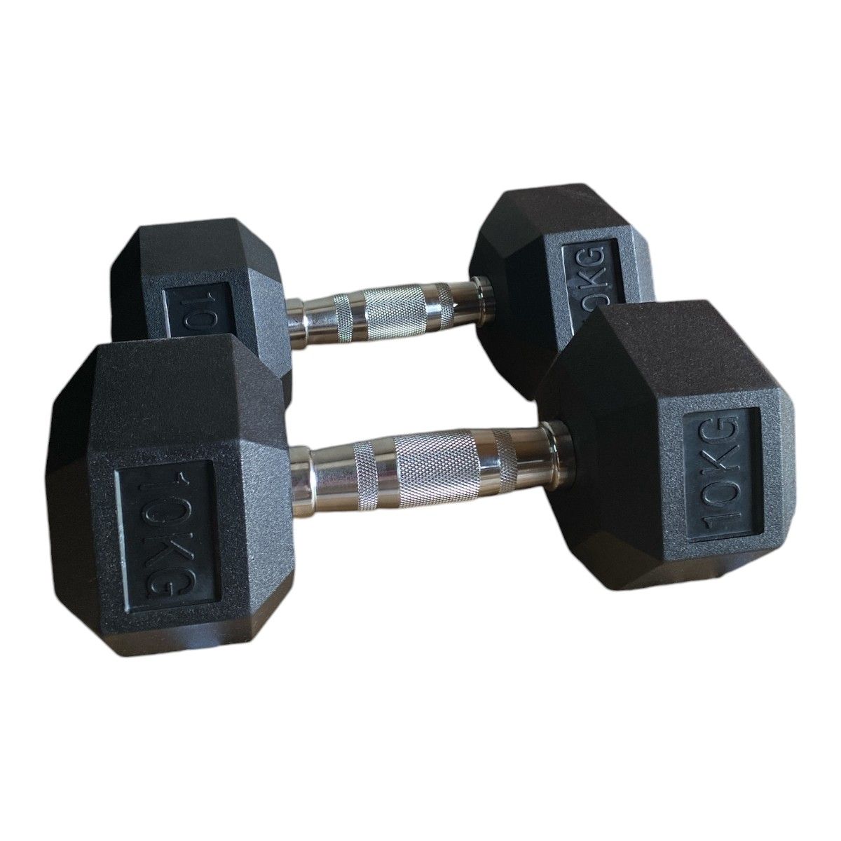 GYMHOME - Mancuerna Hexagonal Recubierta Gymhome 10 kg - par