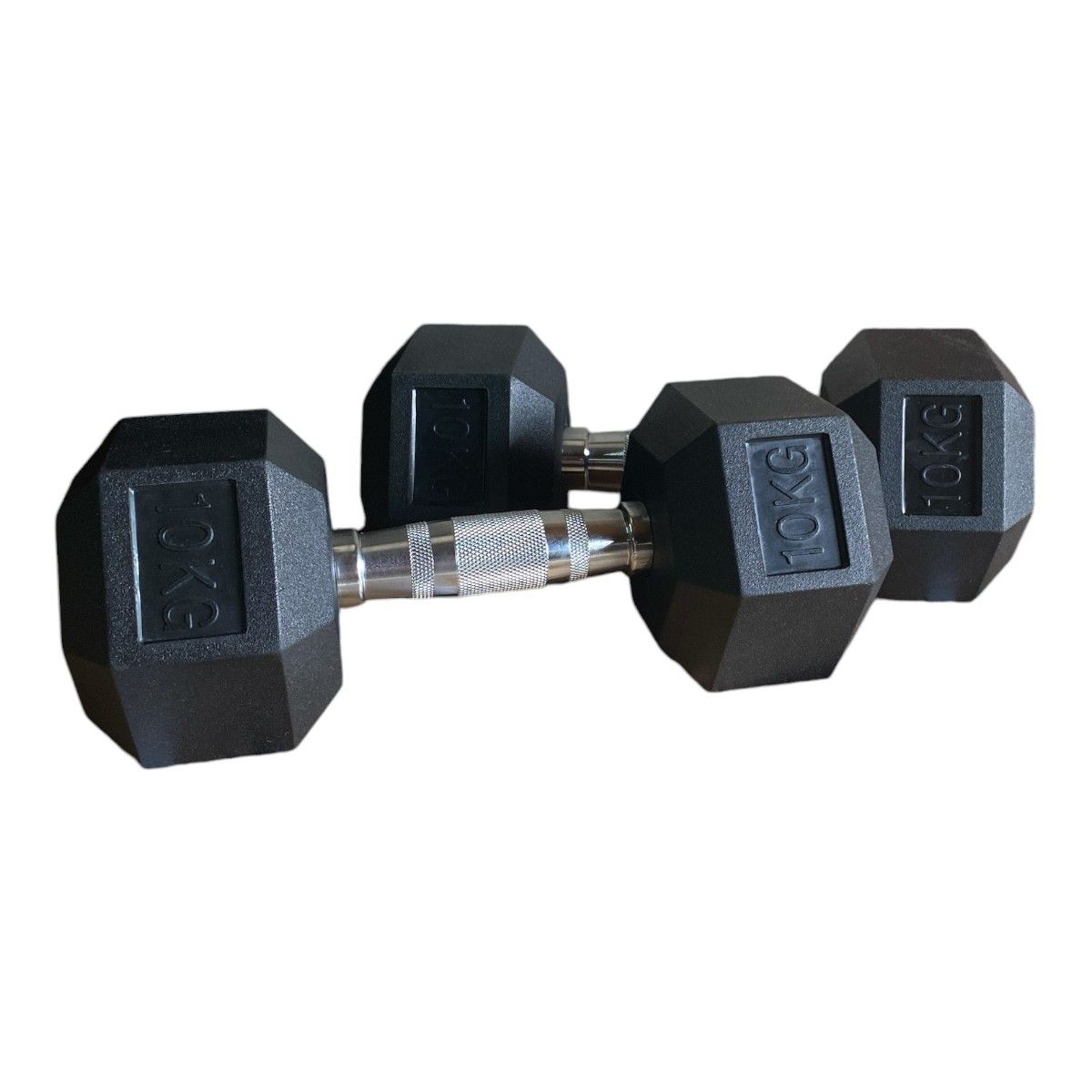 GYMHOME - Mancuerna Hexagonal Recubierta Gymhome 10 kg - par