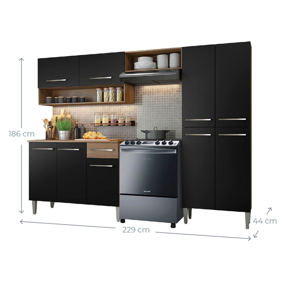 VEKKA - KIT COCINA EMILLY DARK