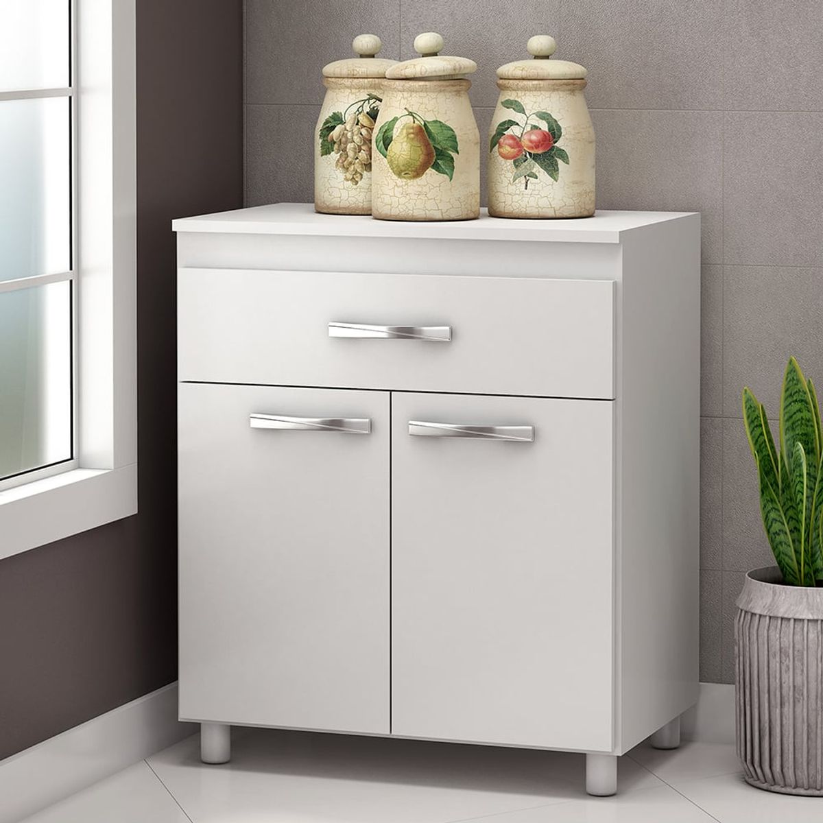 VEKKAHOME - MUEBLE COCINA AUXILIAR BETTY