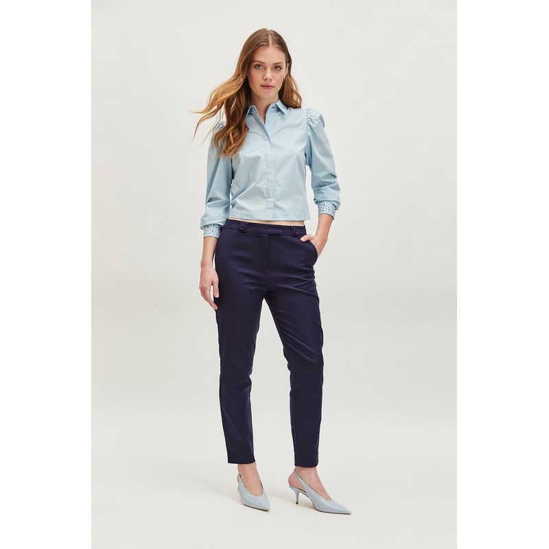 IO - Pantalon Azul Marino Mujer Io