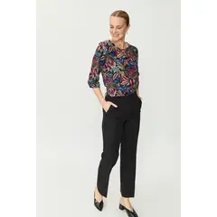 MA GRIFFE - Blusa Fantaisa Negro Magriffe
