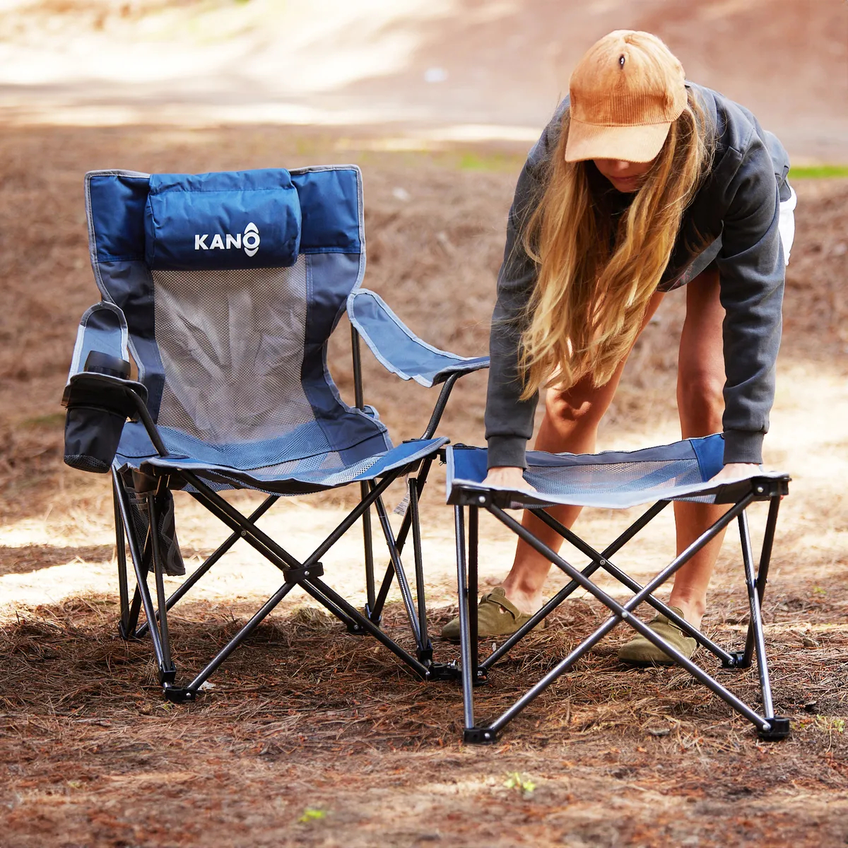 KANO - Silla de Camping 3 en 1 Kano Quillín Convertible Reposera