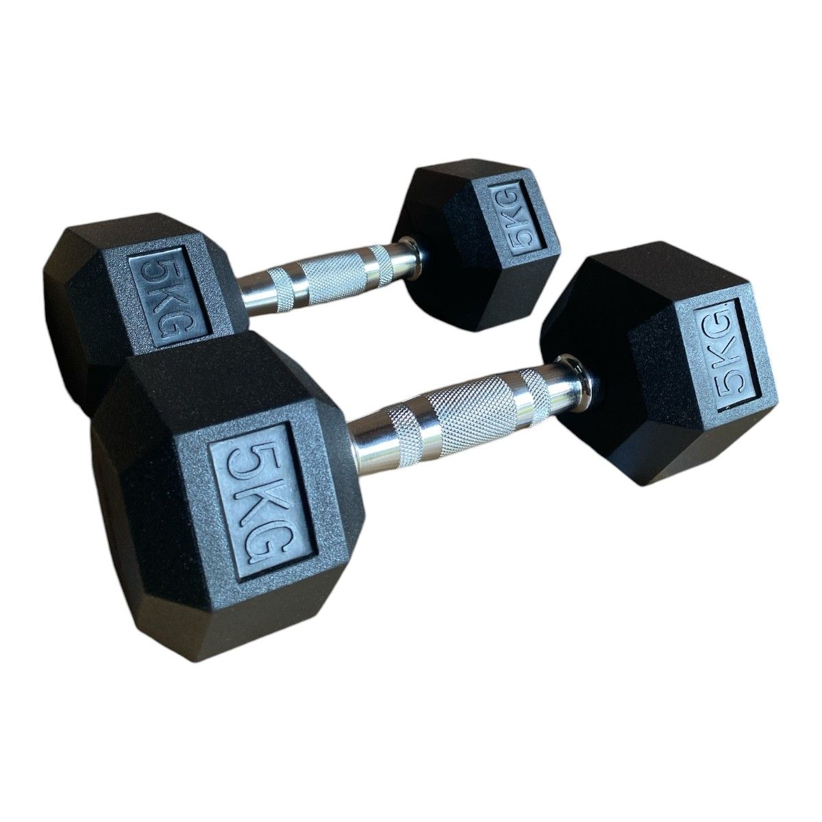 GYMHOME - Mancuerna Hexagonal Recubierta Gymhome 5 kg - par