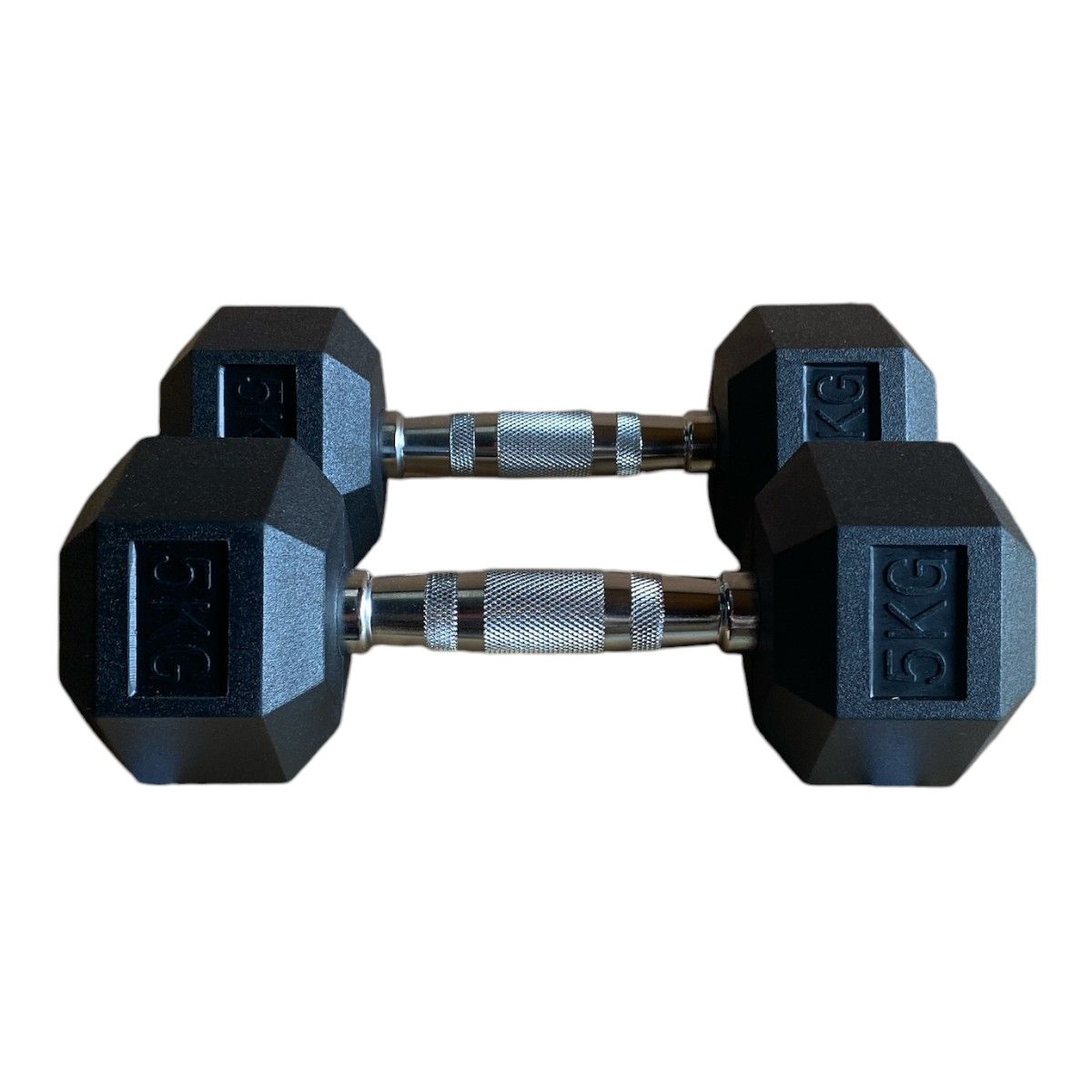 GYMHOME - Mancuerna Hexagonal Recubierta Gymhome 5 kg - par