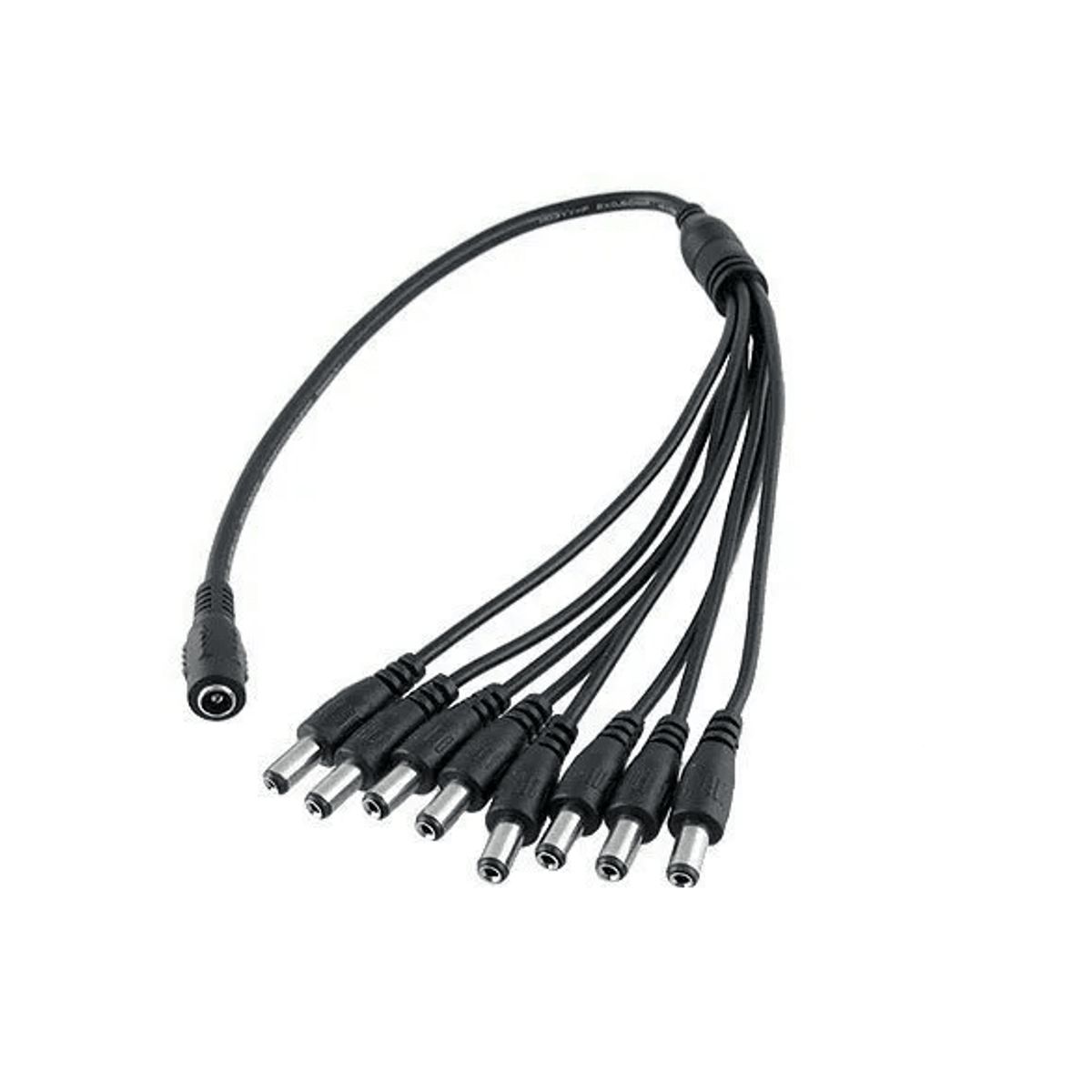 DM - Pulpo 1 Dc Hembra a 8 Dc Macho splitter cctv