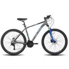 HILAND - Bicicleta Mtb Aro 27,5 Gris + funda gratis