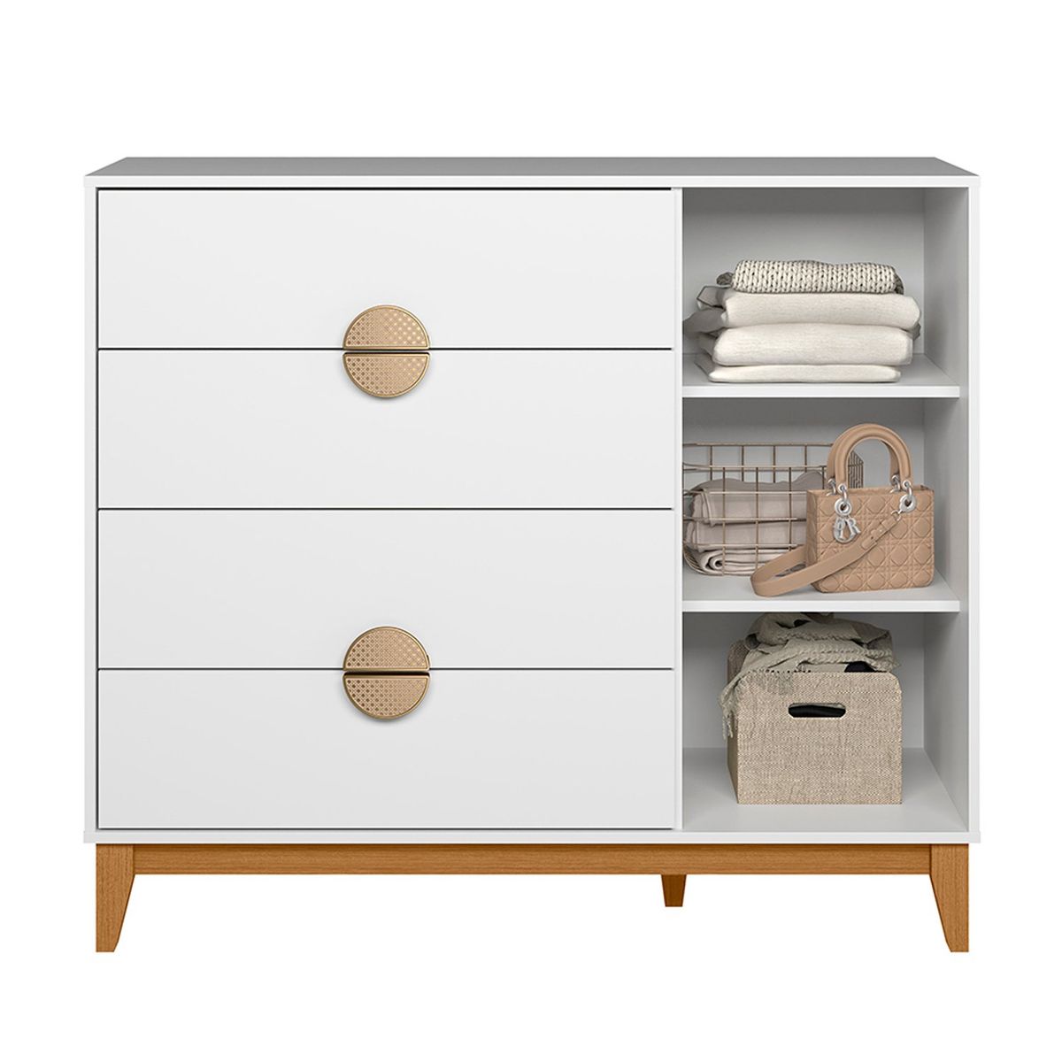 VEKKAHOME - COMODA IPE LIGHT 1P+4C