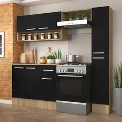 VEKKAHOME - KIT COCINA MADRI SIMPLE BLACK