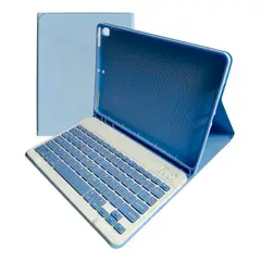 GENERICO - Funda Con Teclado Lila Para iPad 7ma/8va/9na 10.2 Español