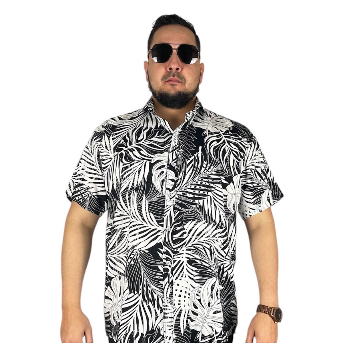 GENERICO - Camisa Guayabera De Hombre Verano Talla Grande 2XL 3XL