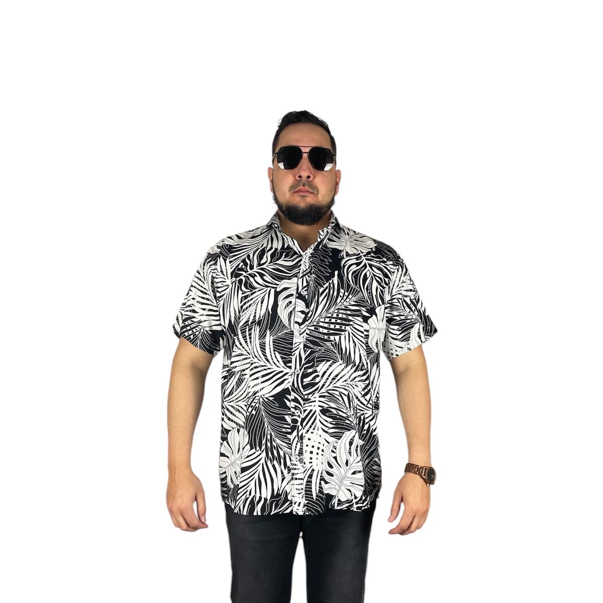 GENERICO - Camisa Guayabera De Hombre Verano Talla Grande 2XL 3XL