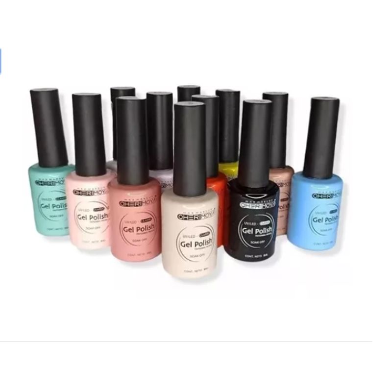 CHERIMOYA - Kit 10 Esmaltes Permanente Gel Polish Cherimoya 8 Ml