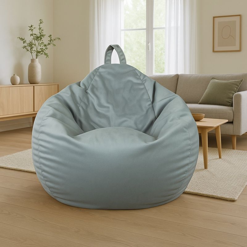 JOYTEK - Puff Pera de Lino talla L 100x70 GRIS CLARO