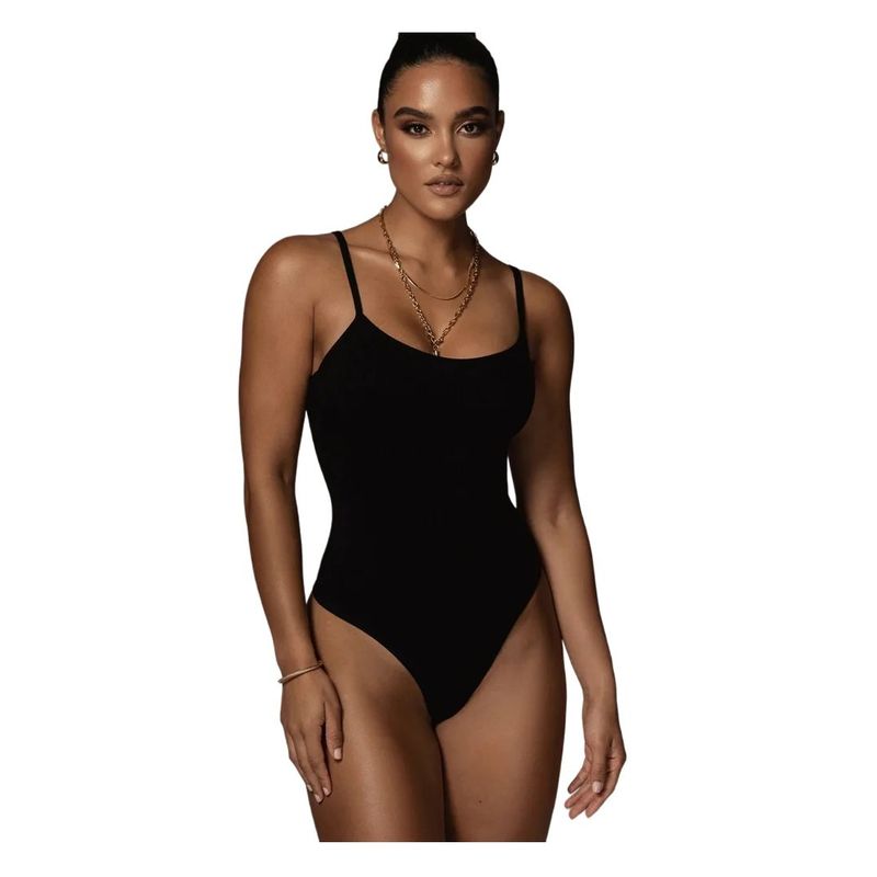 GARSIL - Body Casual Con Tirantes Para Mujer - Tela Acanalada
