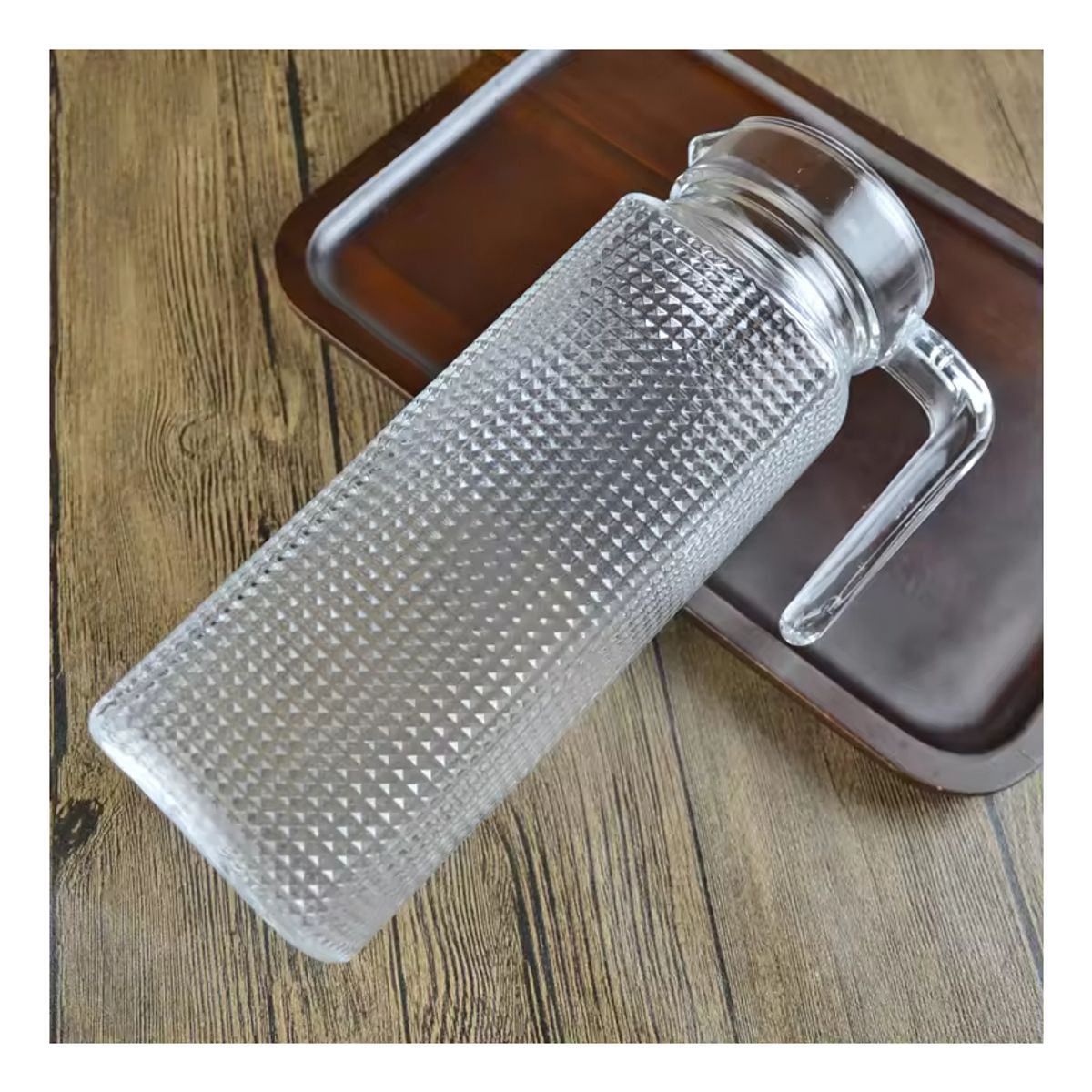 GENERICO - Jarra De Vidrio Agua Jarra De Jugo Jarra Con Tapa Vintage