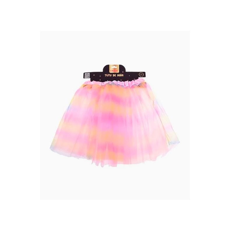 GENERICO - Tutu Color Amarillo Con Rosa 30cm