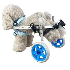 GENERICO - Talla S silla ruedas carrito perro gato mascota aluminio