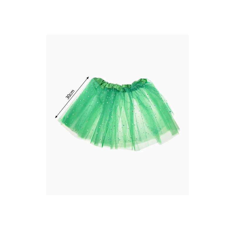 GENERICO - Tutu Color Verde Oscuro 30cm