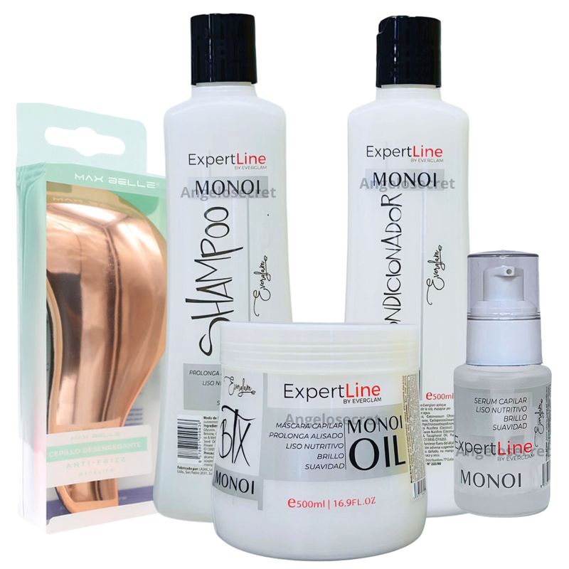 GENERICO - Shampoo Acondicionador Mascara Serum Monoi Kit