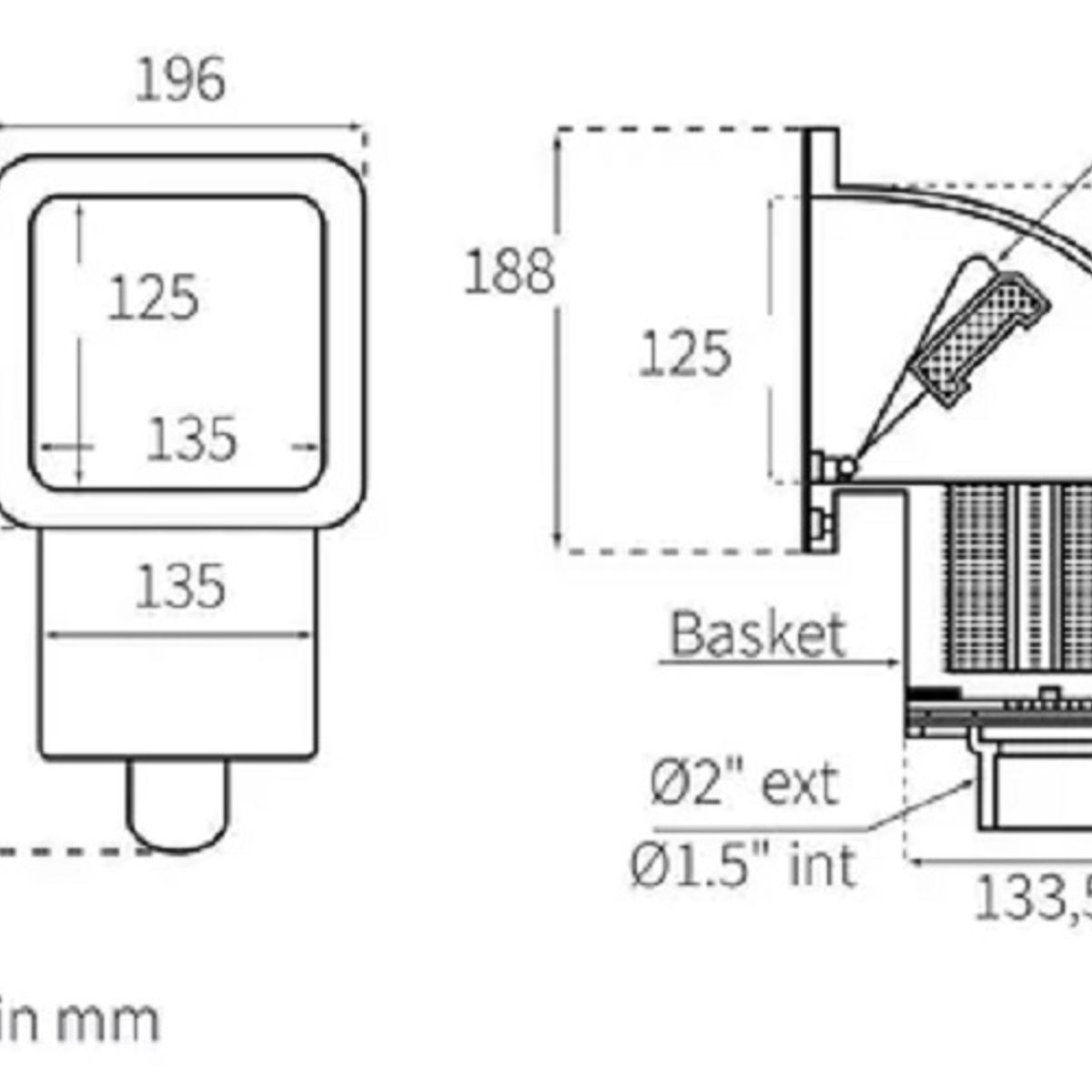 GENERICO - Skimmer fibra de vidrio Hidrotermal