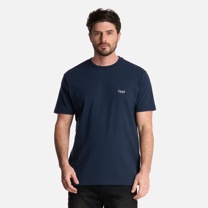 LIPPI - Polera Hombre Ulmo T-Shirt Azul Marino Lippi