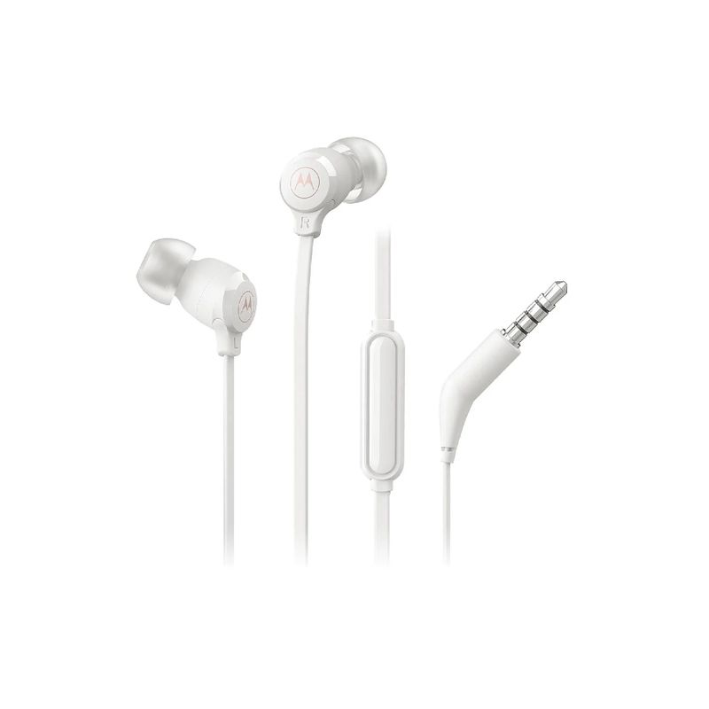 MOTOROLA - Audífono Motorola alámbrico In-Ear Earbuds 3-S manos libres blanco