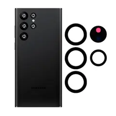 GENERICO - Vidrio de Camara Trasera Compatible con Samsung S22 Ultra