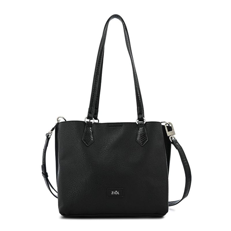 ZIOL - Cartera dos asas mediana viviene negro especial