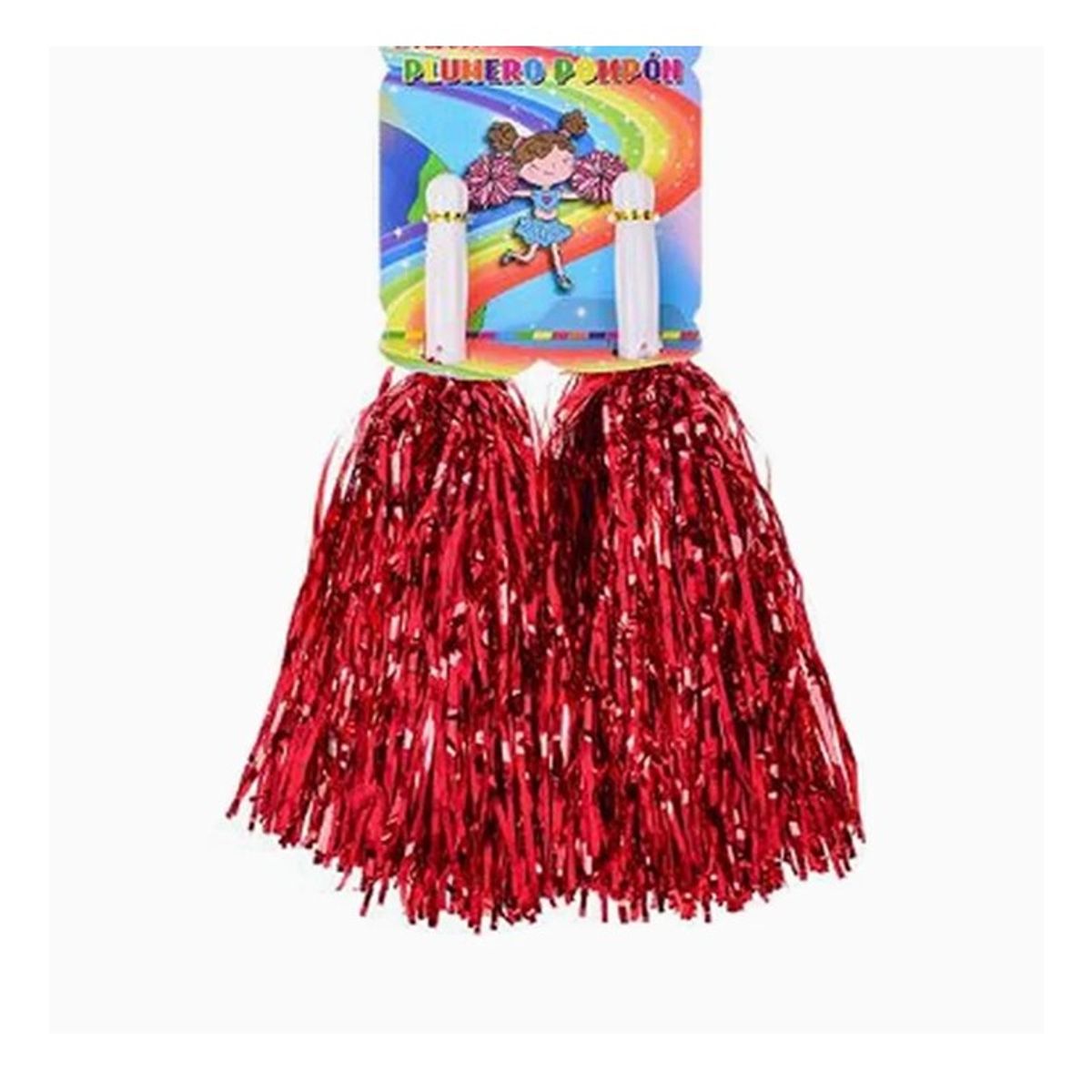 GENERICO - Pompones de Porristas Rojo