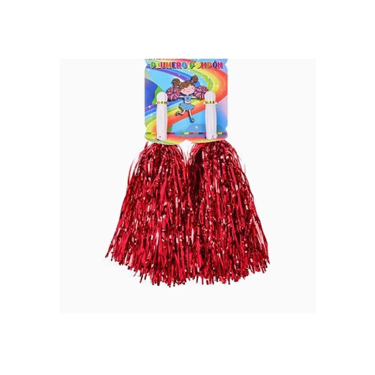 GENERICO - Pompones de Porristas Rojo