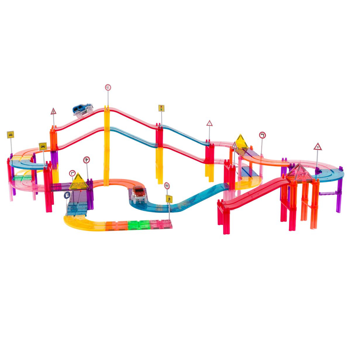 BRAINTOYS - Imanix Pista de Carrera 105 piezas magnéticas