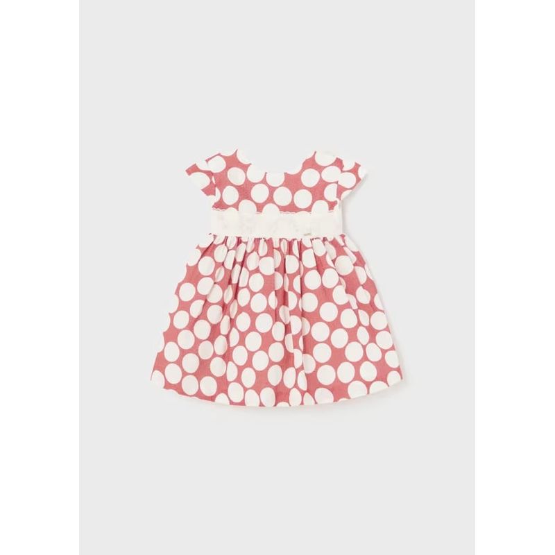 MAYORAL - Vestido lunares jacquard bebé
