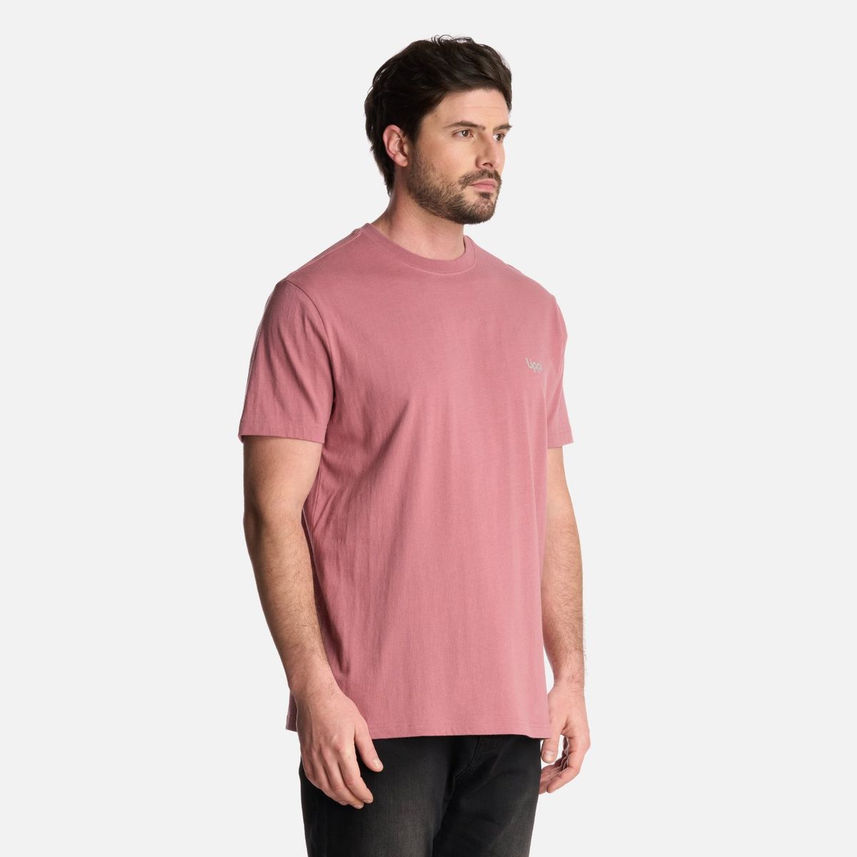 LIPPI - Polera Hombre Ulmo T-Shirt Rosa Oscuro Lippi