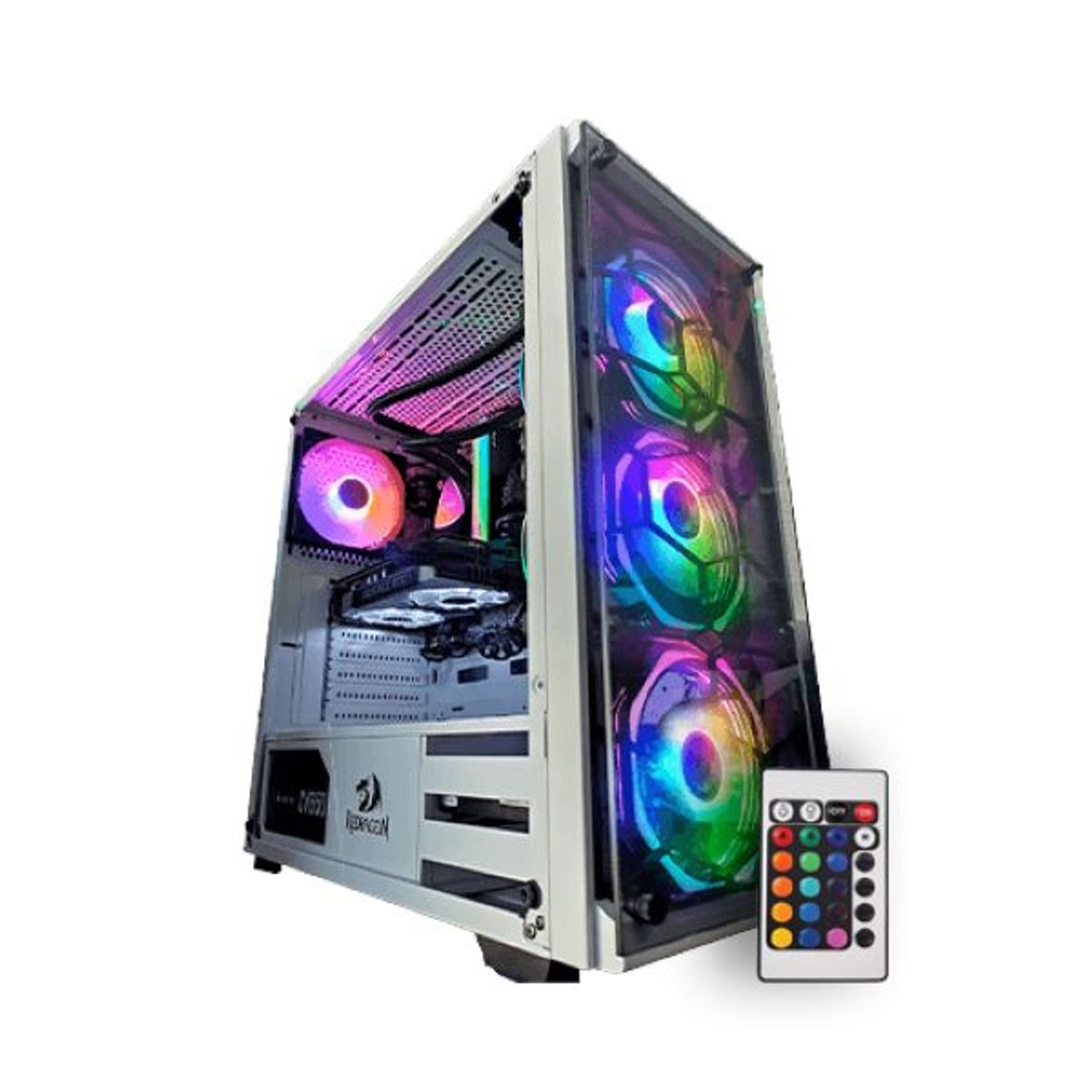 REDRAGON - Gabinete - Redragon Wheeljack GC606 - SFuente - ATX - Blanco